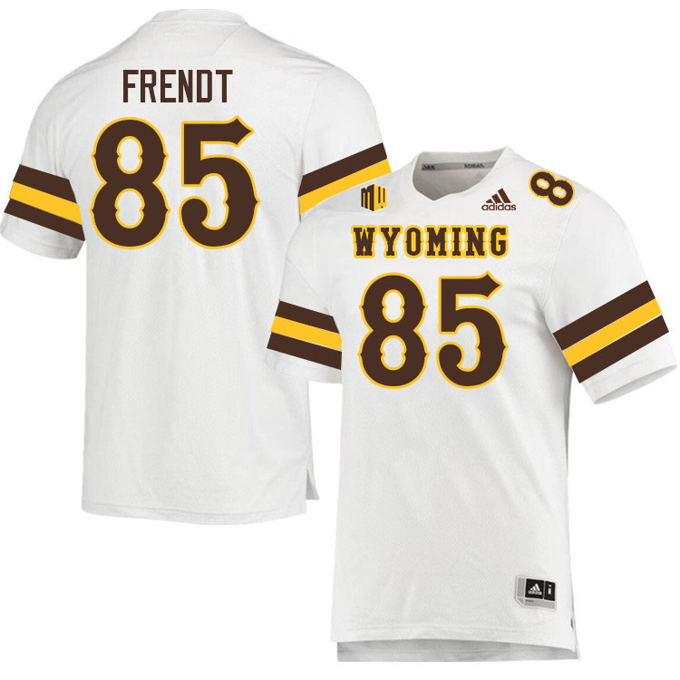 #85 Kyle Frendt Wyoming Cowboys Jersey College Football Uniforms,Gears,Jerseys-White